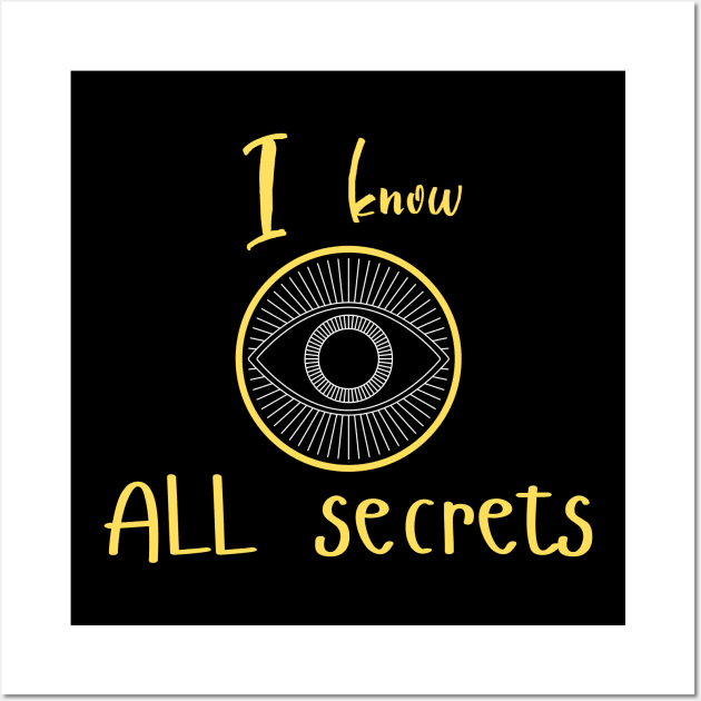 All-seeing eye secret society Wall Art by Art-Julia